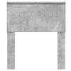 vidaXL Tăblie cap cu headboard Gri din beton 75 cm Lemn compozit