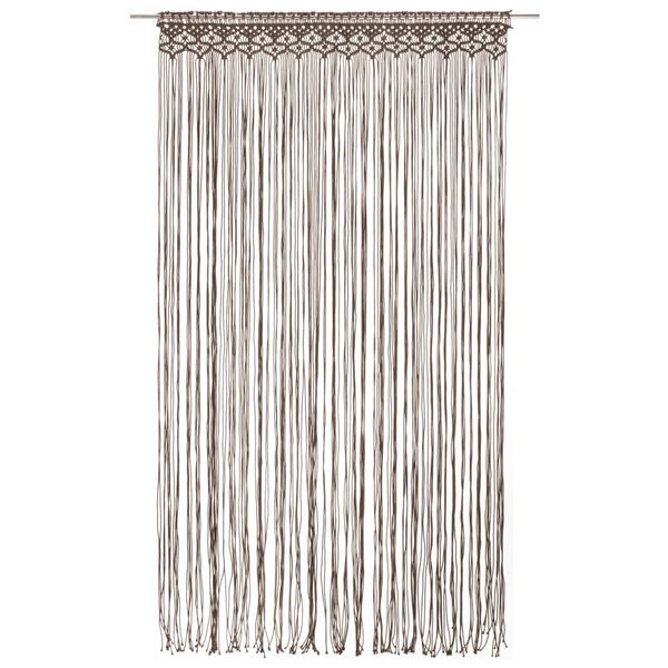 vidaXL Perdea macrame, gri taupe,140 x 240 cm, bumbac