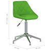 vidaXL Scaune de masă pivotante, 4 buc. verde, piele artificială