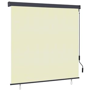 vidaXL Rulou textil Crem 180 x 250 cm Țesătură și Aluminiu