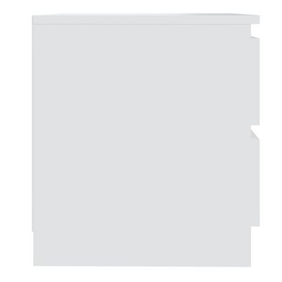 vidaXL Noptieră, alb, 50x39x43,5 cm, PAL