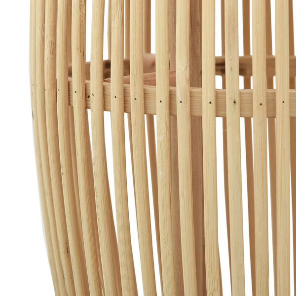 vidaXL Lampă suspendată, 23x55 cm, răchită, 40 W, oval, E27