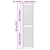 vidaXL Ușă de Dulap natural 201 x 2,1 x 59,5 cm Lemn de pin masiv