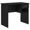 vidaXL Birou Stejar Negru Lemn prelucrat 90 x 49 x 75 cm