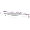 vidaXL Cadru de pat, gri beton, 90x190 cm, lemn prelucrat