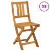 vidaXL Scaune Bistro pentru Exterior 8 buc. natural