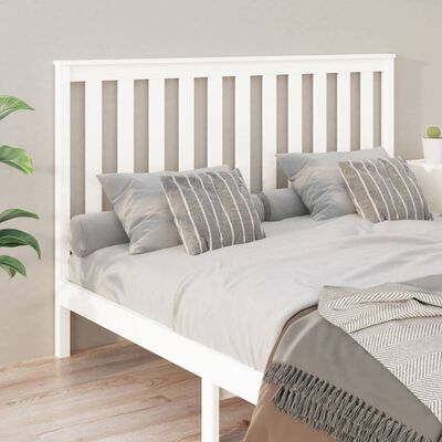vidaXL Tăblie de pat, alb, 166x6x101 cm, lemn masiv de pin
