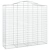 vidaXL Coșuri gabion arcuite 5 buc, 200x50x180/200 cm, fier galvanizat