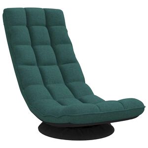 vidaXL Scaun pivotant cu podea verde &icirc;nchis 70x51x79 cm stofa