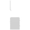 vidaXL Set mobilier de baie, 2 piese, alb, lemn compozit