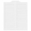 vidaXL Uși batante cu jaluzele design 2 perechi alb 100x80 cm