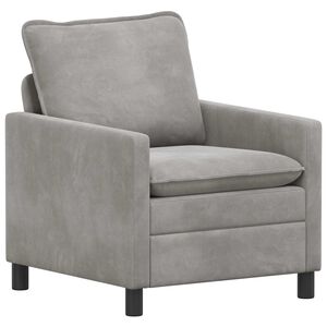 vidaXL Canapea Gri deschis 76 x 81 x 87,5 cm Catifea