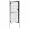 vidaXL Poartă de grădină din plasă, oțel galvanizat, gri, 100x200 cm