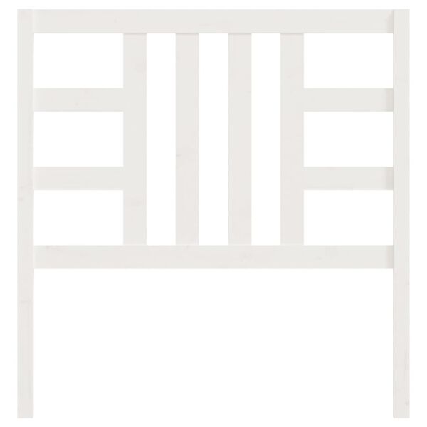 vidaXL Tăblie de pat, alb, 106x4x100 cm, lemn masiv de pin
