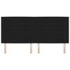 vidaXL Tăblie cap cu headboard Negru 200 cm Piele artificială