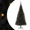vidaXL Brad de Crăciun Negru 180 cm PVC