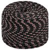 vidaXL Fr&acirc;nghie utilitară multifuncțională 10 mm 25 m Negru și roșu PP
