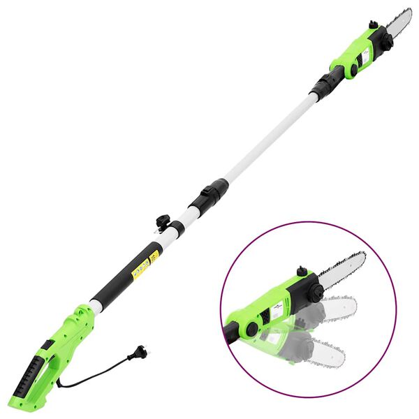 vidaXL Drujbă electrică/Trimmer gard viu tijă telescopică 25/41cm 710W