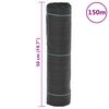 vidaXL Membrană antiburuieni, negru, 0,5x150 m, PP