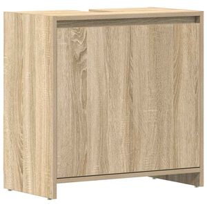 vidaXL Dulap de baie, stejar Sonoma, 60x33x61 cm, lemn prelucrat