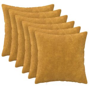 vidaXL Husă pentru pernă 6 buc. HEERLEN Galben 30 x 30 cm