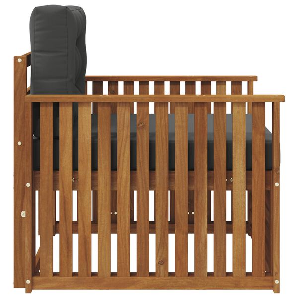 vidaXL Set de canapele de exterior Lemn de acacia solid și poliester