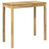 vidaXL Masă de Bar &icirc;n Grădină Alb 108,5 x 55 x 105 cm