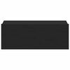 vidaXL Noptieră suspendată, negru, 40x30x15 cm, lemn prelucrat