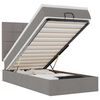 vidaXL Cadru de pat otoman cu saltea Taupe 80x200cm Material