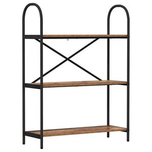 vidaXL Raft pentru cărți 3 niveluri 80 x 30 x 109 cm Lemn prelucrat