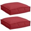 vidaXL Pernă 2 buc. Material Oxford Roșu Vin 40 x 40 x 8 cm