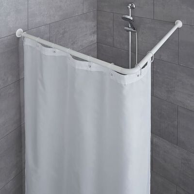 Kleine Wolke Tijă pentru perdea de duș de colț, 90x90 cm, alb