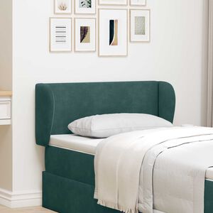 vidaXL Ureche pentru Tăblie Verde 40 x 23 x 6 cm Catifea