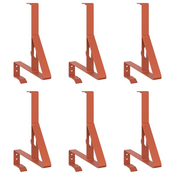 vidaXL Suport pentru Zăpadă Roșu 29,5 x 3 x 34,5 cm Oțel