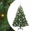 vidaXL Brad de Crăciun artificial Verde 120 cm PE și PVC