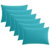 vidaXL Husă pentru pernă 6 pcs HEERLEN Turcoaz 30 x 50 cm Poliester