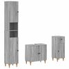 vidaXL Set de cabinet pentru baie cu 3 piese ALKMAAR Sonoma gri