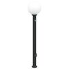 vidaXL St&acirc;lp luminos cu senzor și priză 120 cm negru IP44