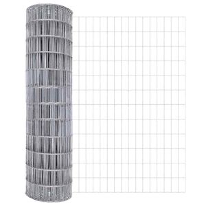 vidaXL Gard Euro Argintiu 1.2 x 25 m Metal zincat prin imersie la cald