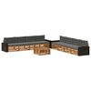 vidaXL Set de canapele de exterior 9 buc. Natural și Antracit