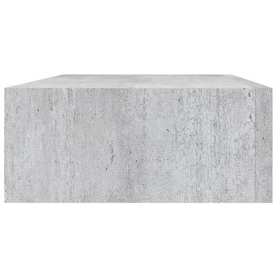vidaXL Dulap de perete cu sertare, gri beton, 40x23,5x10 cm, MDF