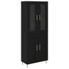 vidaXL Bufet 2 buc. Stejar Negru 69,5 x 34 x 180 cm Lemn prelucrat