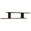 vidaXL Raft TV montat pe perete stejar fumuriu 125x18x23 cm lemn
