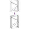 vidaXL Suport pentru lemne de foc alb 60x25x100cm Oțel laminat la rece