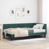 vidaXL Cadru de pat colțar cu saltea cu headboard 2 pcs Verde Catifea