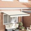 vidaXL Cortina Retractabilă Manual Crem 300 x 200 cm țesătură