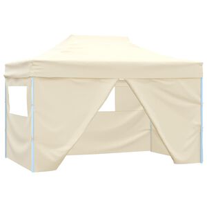 vidaXL Cort pentru Petreceri 291 x 431 x 315 cm Crem Material Oxford