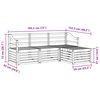 vidaXL Seturi de canapele 4 pcs natural Lemn Solid de Acacia