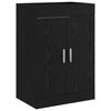 vidaXL Dulap sub chiuvetă pentru baie Stejar Negru 56 x 37,5 x 81 cm