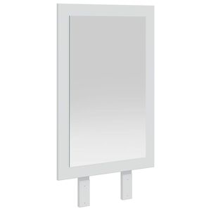 vidaxl Oglindă FAUSKE Alb 43 x 3,5 x 77 cm Dreptunghiular